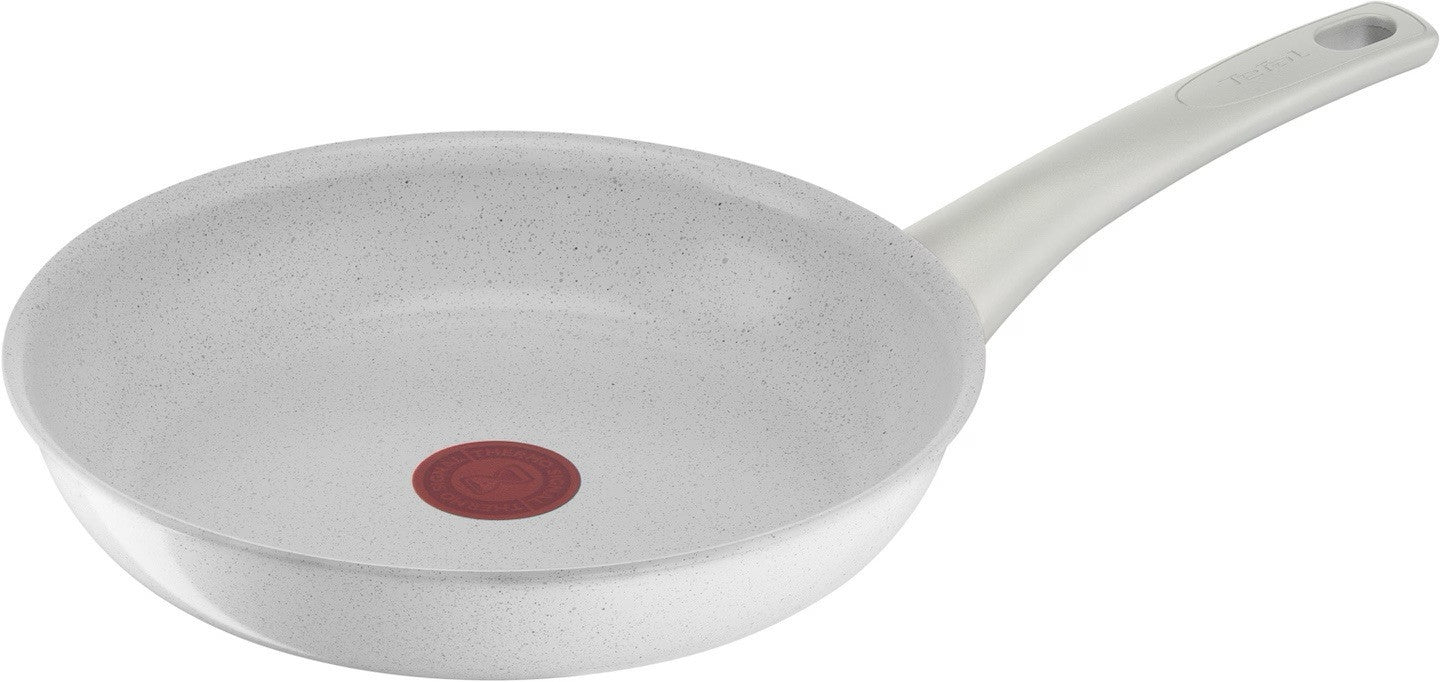 Bratpfanne Tefal Induktion 24cm Weiß Keramik-Design Antihaft