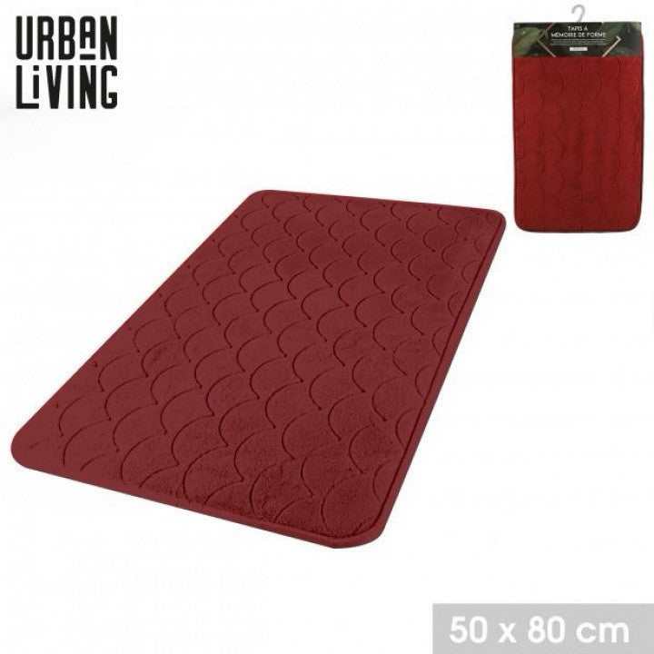 Badematte Badteppich Duschvorleger Wasserabsorbierend 50x80cm Boudreauxrot