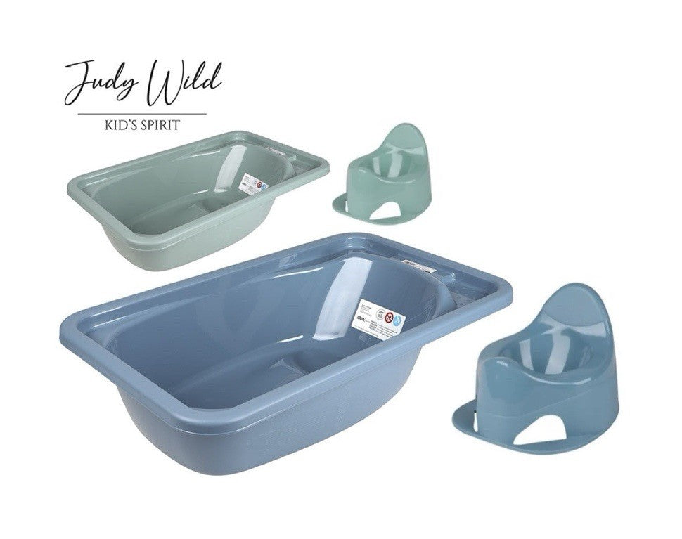 Baby Badewanne Töpfchen 2-in-1 Set Baby Zubehör Baby Wanne Toilette