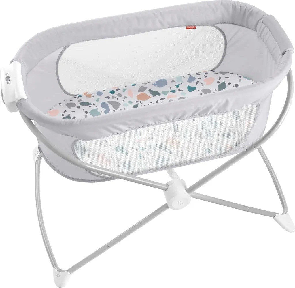 Baby Beistellbett Fisher Price faltbar Reisebett mit Schaukelfunktion