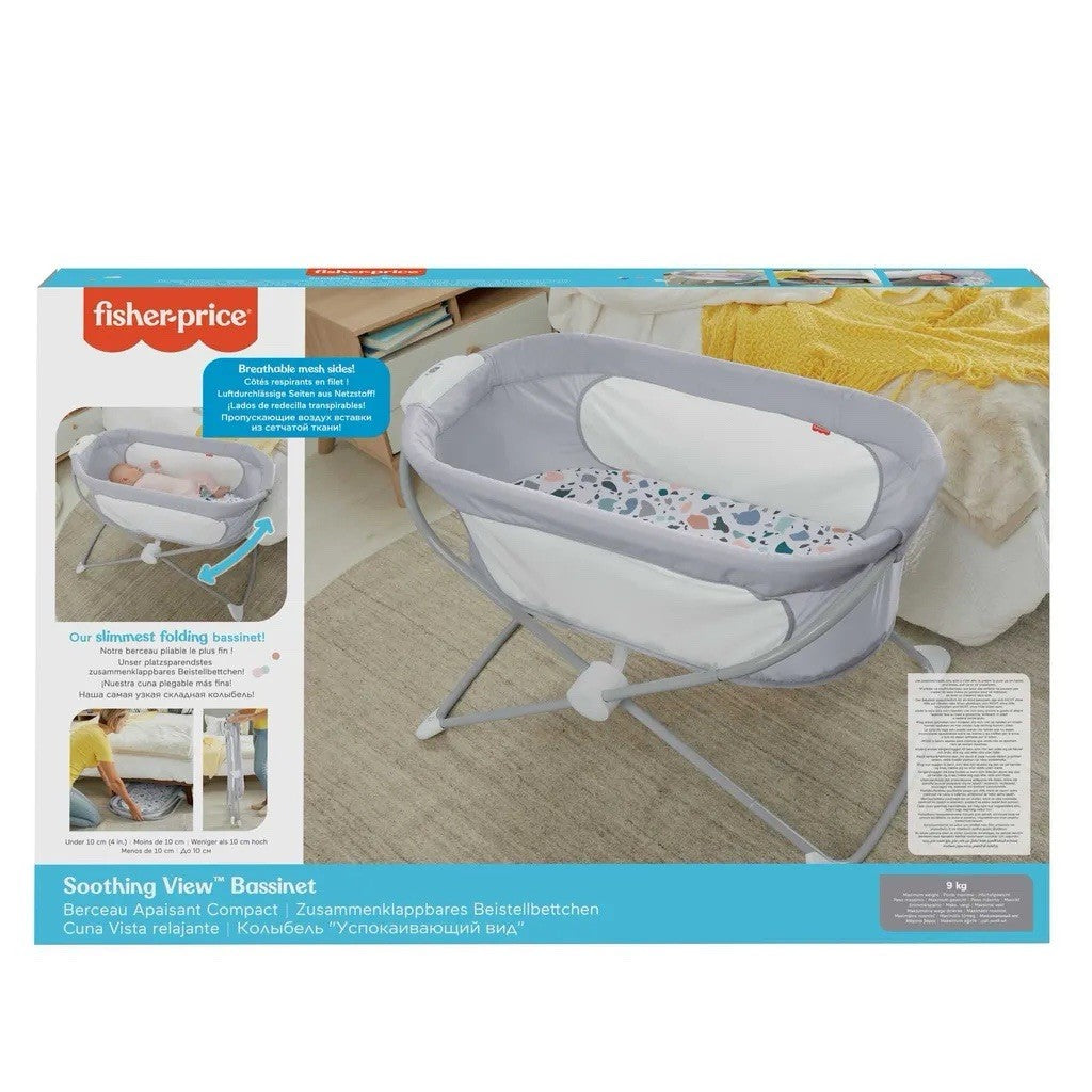Baby Beistellbett Fisher Price faltbar Reisebett mit Schaukelfunktion