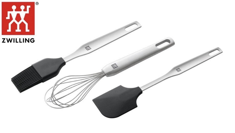 Backhelfer Set 3 teilig Schneebesen Spatel Backpinsel Edelstahl Zwilling