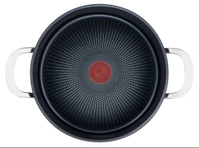 Kochtopf Tefal Induktion Jamie Oliver Glasdeckel 24cm Antihaft